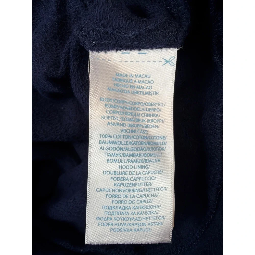 Polo Ralph Lauren Hoodie Kids‎ 18M Navy Gray POLO Applique Full Zip Colorblock